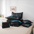 thumbnail image 6 of Erosebridal Ice Hockey 7-Piece Twin Bedding Sets For Boy,Ball Sport Games Kids Bedding Comforter Set,Reversible black, 6 of 7