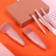thumbnail image 4 of Juego de brochas de maquillaje de viaje fácil de llevar, kit de 5 brochas cosméticas pequeñas y completas con espejo, 4 of 5