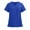 Blue, variant on dazeni Womens Scrub Tops with Side Slite Lightweight Short Sleeve V Neck Nurse Uniform Work Blouse Loose Casual Solid Color Workout Pullover Shirt