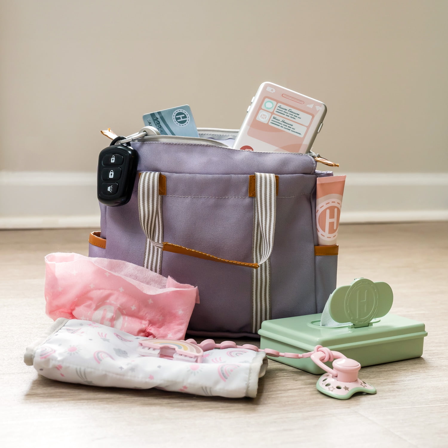 Hopscotch Lane Baby Doll Accessory Diaper Bag, Children Ages 3+