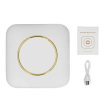 Mini Printer Portable,Inkless Photo Printer Bluetooth Thermal Sticker for Smartphone,Label Printer for Receipt Picture Notes Study Home Office