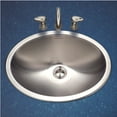 thumbnail image 2 of Houzer Opus 18 in Stainless Steel Topmount Single Oval Bowl Bathroom Sink without Overflow - CHT-1800-1, 2 of 5