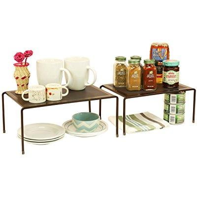 Decobros Expandable Stackable Kitchen Cabinet And Counter Shelf
