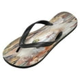 thumbnail image 2 of YAZAOOSummer Flip Flops Creatively Cat Surrounded by White Simple Beach Sandals, 2 of 8