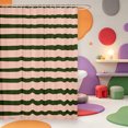 thumbnail image 2 of Erosebridal Line Geometric Print Shower Curtain 72Wx72L,Modern Minimalist Stripes Bathroom Curtain, 2 of 5