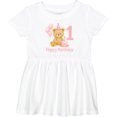 thumbnail image 3 of Inktastic Cute Teddy Bear 1st Birthday Party Girls Baby Dress, 3 of 5