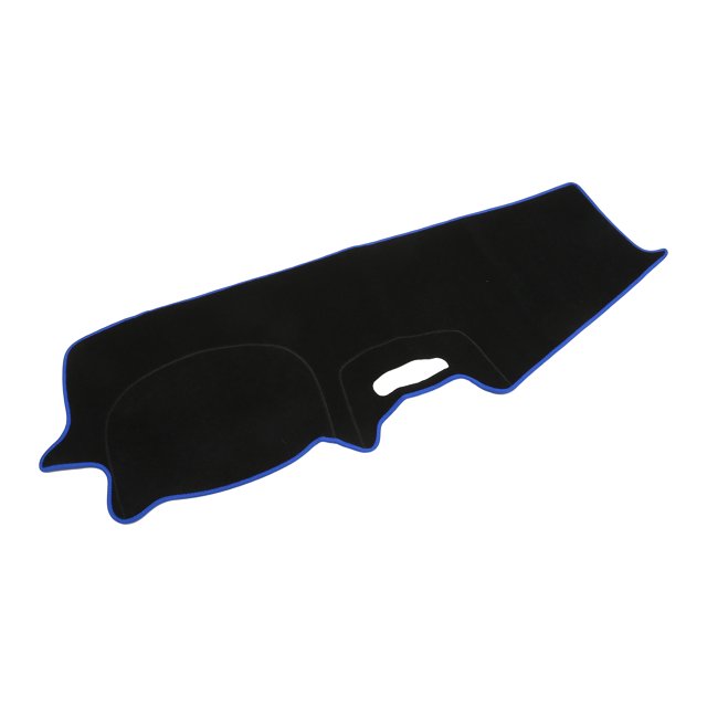 Funda de alfombrilla de tablero Unique Bargains para Toyota Avanza 2012-2019, poliéster antideslizante negro con azul para consola central