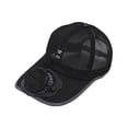 thumbnail image 3 of Gorro de verano con visera y ventilador solar Yuyangstore Negro, 3 of 8