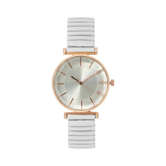 Resicozy Watches for Women Rose Gold Round Wrist Watch Elegant No Number Simple Watch Watches 2026 White One Size
