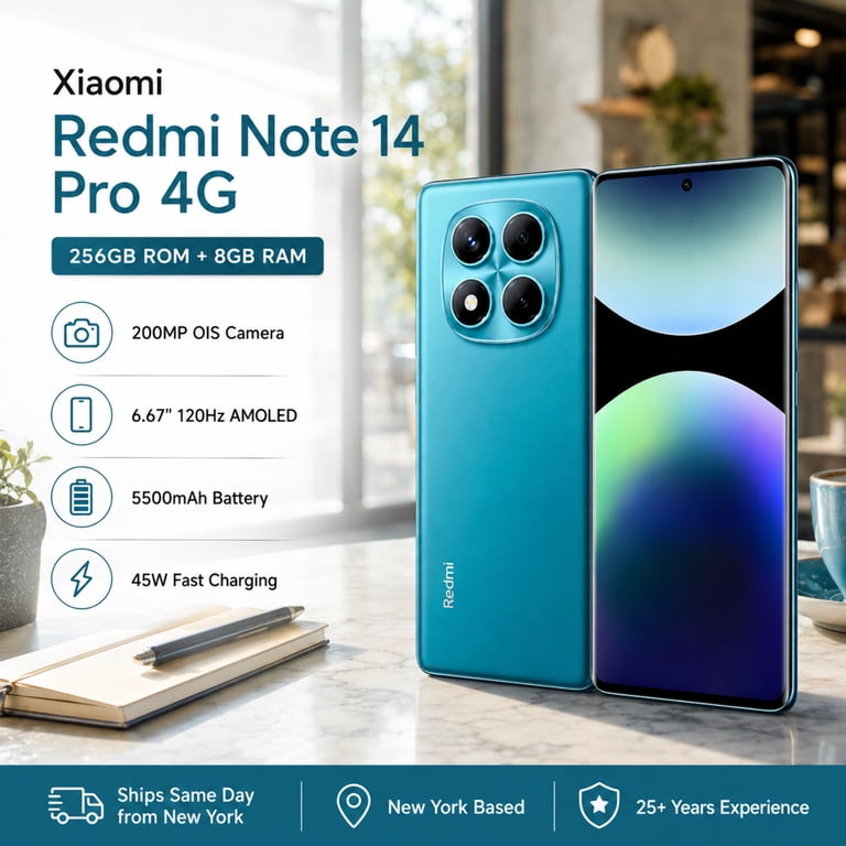 Xiaomi Redmi Note 14 Pro 4G 256GB ROM 8GB RAM Dual SIM GSM