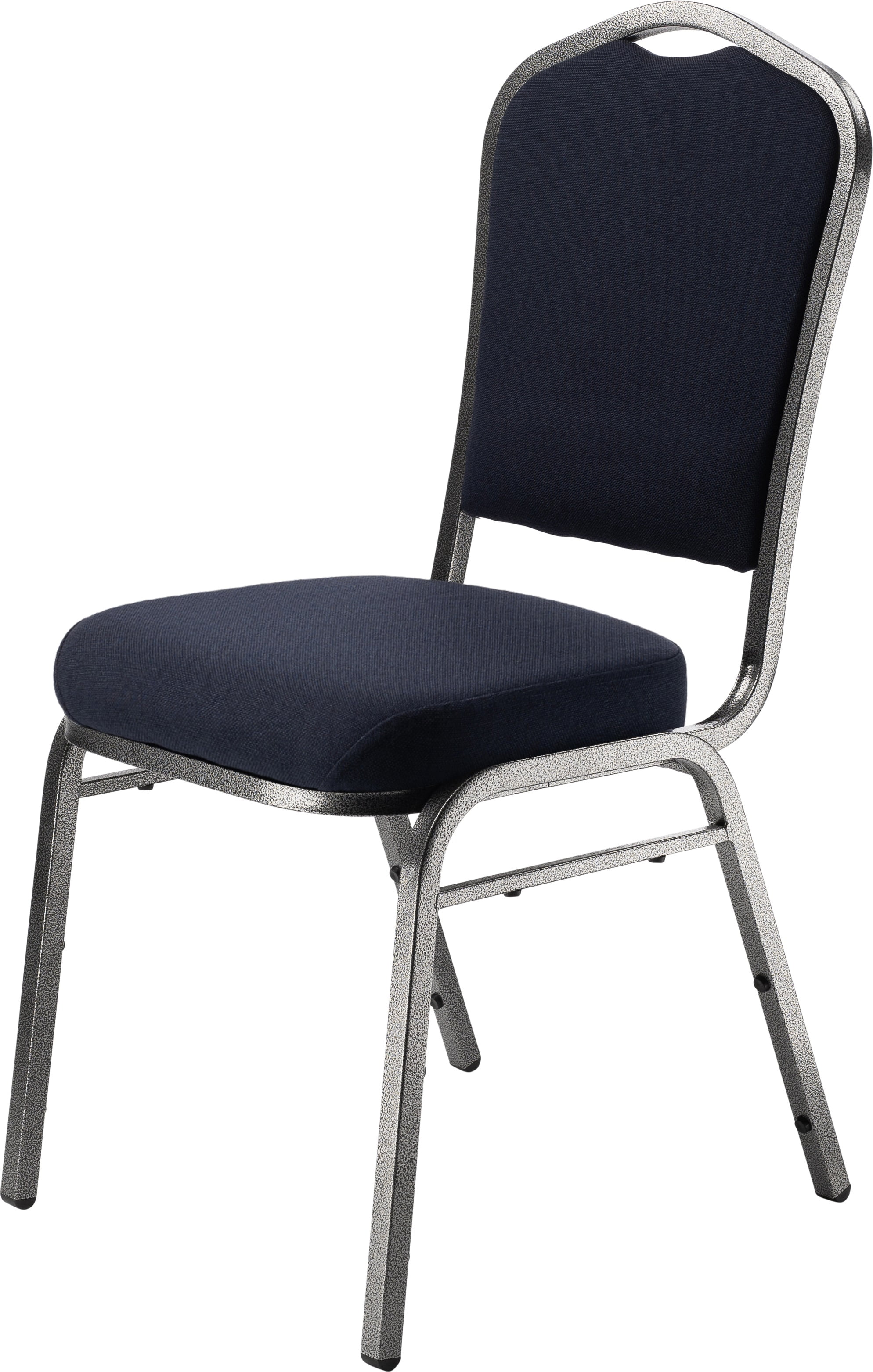 Hampden Furnishings Lila Collection Fabric Banquet Chair, Dark Blue, Pack of 2