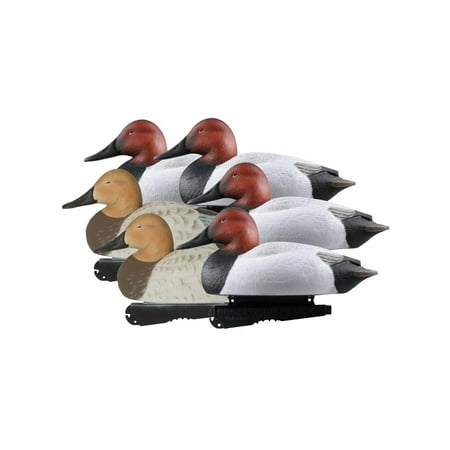 GHG Decoy Systems Hunter Series Over-Sized Foam-Filled Canvasback Duck Decoys 6 Pack