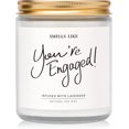 thumbnail image 1 of Elequaint Engagement Gifts - Lavender & Eucalyptus Scented Jar Candle for Couples, Newly Engaged, Wedding, 1 of 8