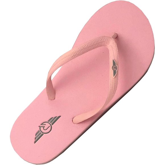 SHIQI-Women's Rhinestone Sandals Soft Platform Footbed Midsole Fashion Flip Flop, Tahiti Pink, 7