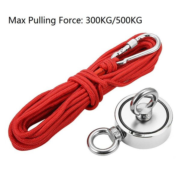Double Sided Super Strong Neodymium Underwater Fishing Salvage 500KG