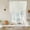Gray, variant on Blue Gray Striped Tie Up Curtains 45 Inches Long, Kitchen Window Curtains Over Sink, Modern Boho Vertical Stripes Small Window Curtains Shade Balloon Curtains Valances for Bedroom/Cafe 34"x45"