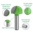 thumbnail image 3 of Tungsten Steel Alloy 8mm Shank Diameter Woodworking Semicircle Router Bit Tool with Heat Resistant Coatings Round Bottom Lace Carpentry Tools, 3 of 6