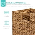 thumbnail image 5 of Best Choice Products 12x12in Hyacinth Baskets, Set of 5 Multipurpose Collapsible Organizers w/ Inserts - Chestnut, 5 of 7