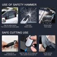 thumbnail image 4 of Car Safety Hammer - Window Breaker with Seat Belt Cutter - Automobile Safety Hammer Emergency Escape Tool, 4 of 5