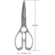 thumbnail image 2 of Tijeras para carne YONGSHENG Tijeras para aves de corral de acero inoxidable multifuncionales 9 pulgadas, 2 of 5