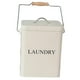 thumbnail image 4 of Contenedor de lavandería de hierro decorativo con accesorios de pala 5L Práctico multiusos Blanco, 4 of 9