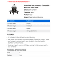 thumbnail image 2 of Rear Wheel Hub Assembly - Compatible with 1996 Buick Regal, 2 of 2
