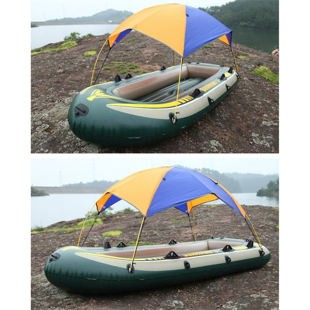 Boat Canopy Sun Shade Shelter Inflatable Boat Anti UV Fishing Tent Fishing  Tent PVC Outdoor Sun Protector, 4 Person 