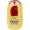 thumbnail image 4 of Mens Spongebob Squarepants Plush Slippers - Mens Spongebob Squarepants 3D Plush Slippers - Spongebob, Squidward, Mr Krabs, Plankton Slippers Yellow, 12, 4 of 7