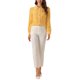 thumbnail image 2 of BLUSA CHIC PARA MUJER CON COLLAR PETER PAN, MANGAS ABULLONADAS, CON TRIM CONTRASTANTE Y BOTONES, COLOR AMARILLO, 2 of 6