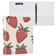 thumbnail image 3 of Strawberries 3 Ring Binders 1.5 inch Hardcover File Folders with Interior Pockets A4 Size Organizer for School Office Hospital Set of 2, 3 of 8