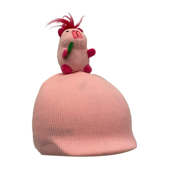 Funda para casco de esquí de animales, resistente a la intemperie, decorativa y suave. Rosa