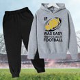 thumbnail image 3 of Youmylove Kids Football Letter Printed Hoodies Pants Hooded Children Casual 2PCS Fashion American Football Fans Sports Gift Baby Playwear, 3 of 3