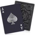 thumbnail image 1 of Baraja de cartas impermeable Wkchxd de plástico negro, 1 of 9