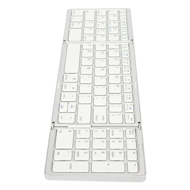 Clavier Triple Pli BT avec Connexion Multi-Appareils, Clavier pour Tablette Portable, BT 5.1, Touches de Commutation en Ciseaux