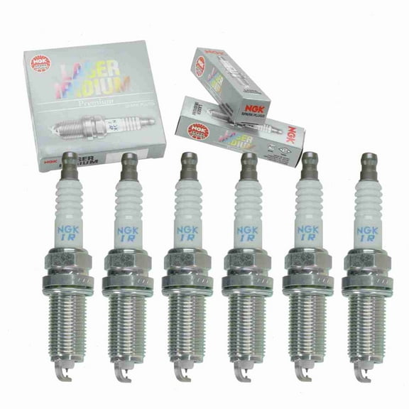 6 pc NGK 6176 Laser Iridium Spark Plugs for 3426 4506 4704 FK20HR11 IKH20TT PKH20TT Ignition Wire Secondary Fits select: 2008-2016 TOYOTA HIGHLANDER, 2007-2016 TOYOTA SIENNA