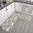 thumbnail image 2 of Maltese Dog and Flower Floral Kitchen Rugs Sets Of 2,Anti Fatigue Kitchen Mat Rugs Non Slip Washable,Decorative Kitchen Floor Mats for Kitchen,Sink,Laundry,17"x30"+17"x47", 2 of 7