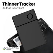 RSH Card Tracker for Wallet, Samsung & Android Compatible, Google Find Hub Smart Tag, Slim Anti-Lost Wireless Charging Card, Black, 1 Pack