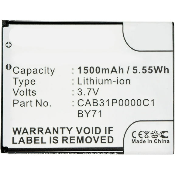 Batteries N Accessories BNA-WB-L3044 Cell Phone Battery - Li-Ion, 3.7V, 1500 mAh, Ultra High Capacity Battery - Replacement for Alcatel BY71 Battery