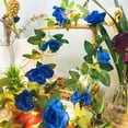thumbnail image 7 of Artificial Rose Flower Vine String Lights,20 LED Battery Operated Blue Rose Flowers Ivy Garland Fairy Lights for Valentine's Day Wedding Birthday Garden Party Decoration, 7 of 7