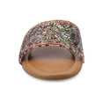 thumbnail image 6 of Journee Women's Maria Slip on Metallic Beaded Flat Slide, 6 of 8
