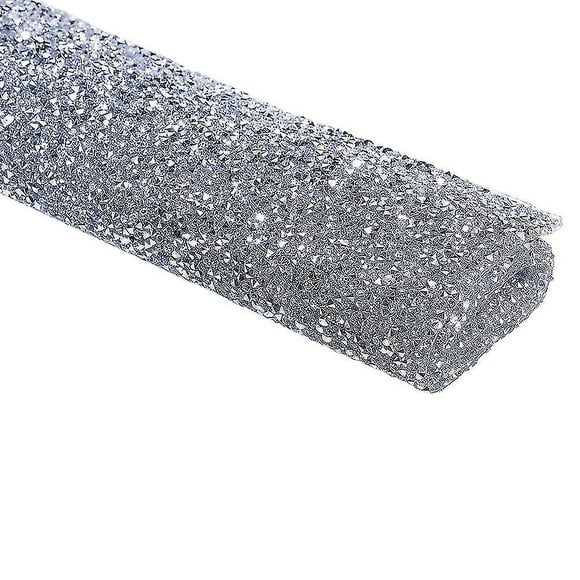 Nail Art Table Cover With Diamond Manicure Table Mat Nail Art Making Supplies (silver)