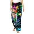 thumbnail image 2 of Lsque Colorful Flowers Print Women's Pajama Pants, Lounge Pant - Comfortable Home Wear,Elastic Waistband, Stylish Design-XX-Large, 2 of 9