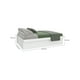 thumbnail image 5 of Cama Matrimonial Abatible Skal Living Tipo Baul Blanco CB930-BR, 5 of 6