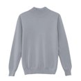 thumbnail image 5 of Sweaters for Women Cozy Crew Neck Long Sleeve Pullover Tops Sweaters Y2k Soft Lightweight Knit Sweater 2025 Light Gray S, 5 of 5