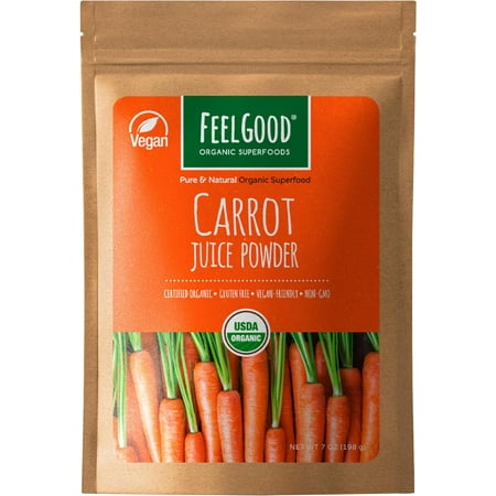 FeelGood Superfoods Fortified Organic Beetroot Powder - Nitric Oxide Booster for Cooking and Smoothies - Pure Beets with 10:1 Beet Root Extract - Supports Cardiovascular and Circulatory Health - 7 oz