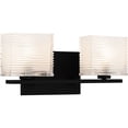 thumbnail image 5 of Quoizel Westcap 2-Light Matte Black Bath Light, 5 of 7