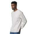 thumbnail image 4 of Gildan Men’s Ultra Cotton Long Sleeve Crew Neck T-Shirt, Casual Classic Fit Tee, Ash, 9-Pack, 2XL, 4 of 8