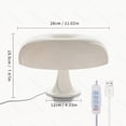 thumbnail image 1 of Retro-Style Table Lamp, Mushroom Shape, Flexible Goose Neck LED with Button Switch for Brightness Adjustment, USB Plug Powered, in Three Warm Colors, Ideal for Home and Office Decor, 1 of 9