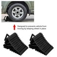 thumbnail image 4 of Soumake 2Pcs Wheel Chock Universal Anti-slip Black Rubber Tire Stopper for Car, 4 of 7
