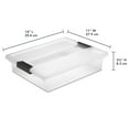 thumbnail image 3 of Sterilite Large Clip Box, Clear Plastic Storage Bin with Latching Lid, Holds Letter-Sized Paper, Black, 3 of 9